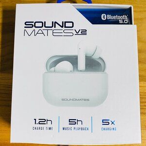 Soundmates Bluetooth Wireless headphones IPX4 Waterproof w/ 3 Earbud tip sizes